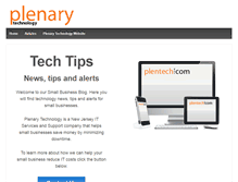 Tablet Screenshot of bizblog.plentech.com